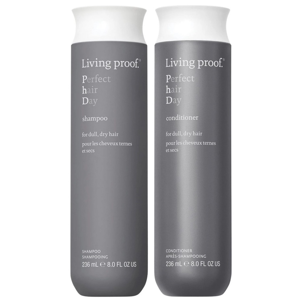 Living Proof Perfect Hair Day Shampoo & Conditioner Duo - Gray and White